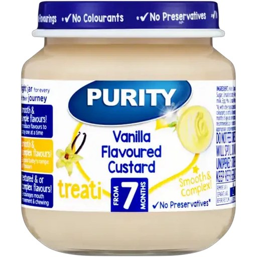 PURITY From 7 Months Vanilla Flavoured Custard Treati 125ml
