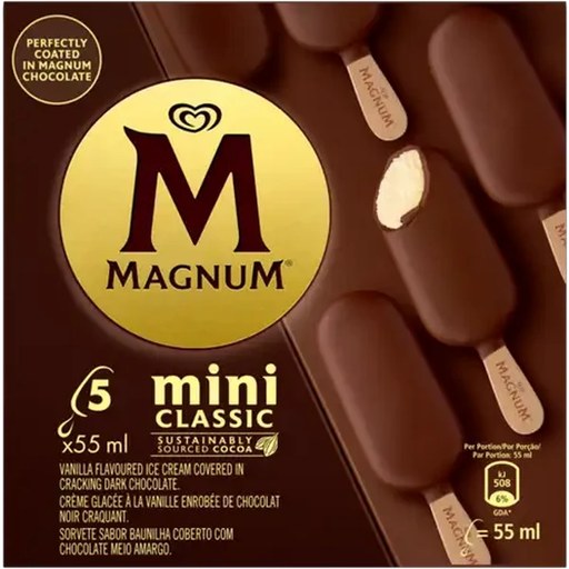 Magnum Classic Mini Ice Cream 5 x 55ml
