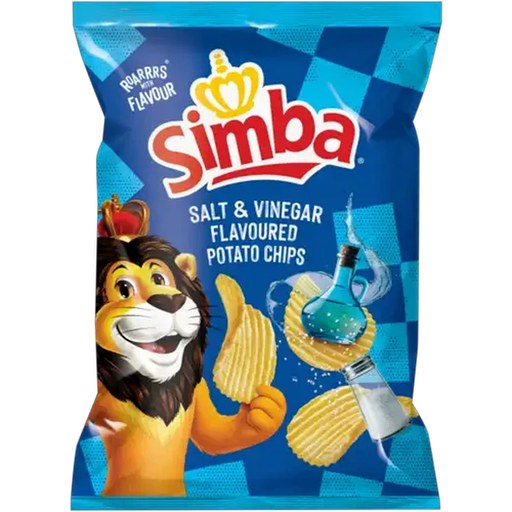 Simba Salt & Vinegar Flavoured Potato Chips 120g