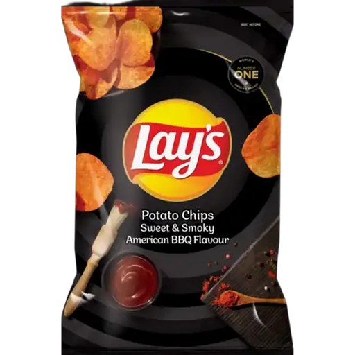Lay's Sweet & Smoky American BBQ Flavour Potato Chips 120g