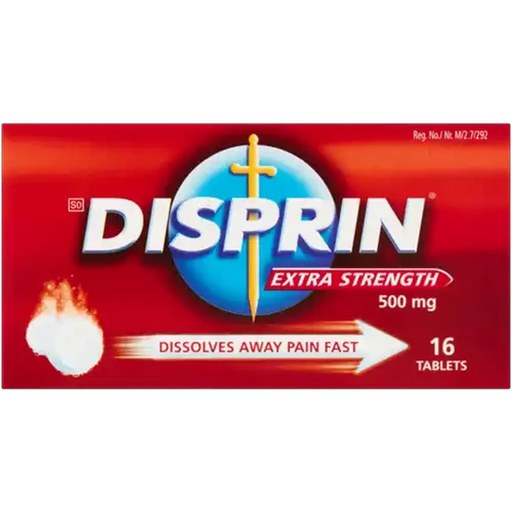 Disprin Extra Strength Pain Relief Tablets 16 Pack