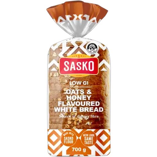SASKO Low G.I Dumpy Oats & Honey Flavoured White Bread 700g