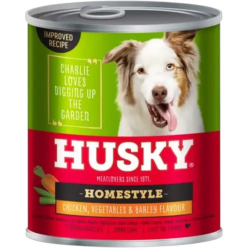 Husky Homestyle Chicken, Barley & Vegetable Adult Dog Food 775g