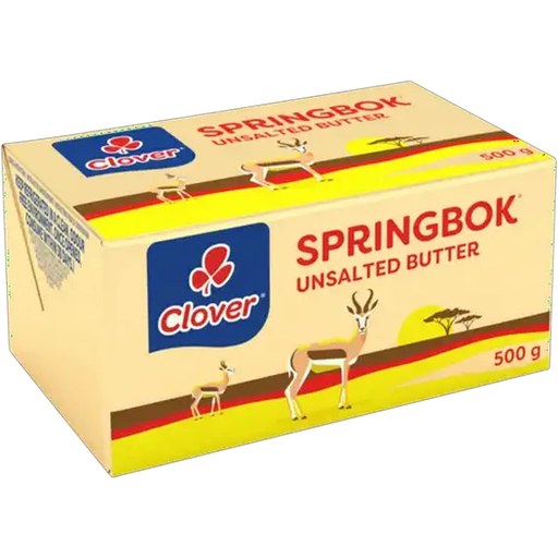 Clover Springbok Unsalted Butter 500g