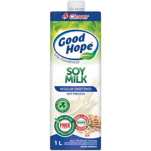 Clover Good Hope Regular Sweetened Soy Milk 1l