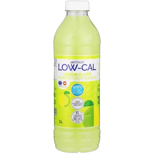 Brookes Low-Cal Lemon & Lime Blended Fruit Squash 1L