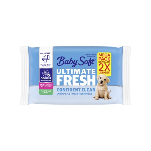 Baby Soft Moist Toilet Tissue 84 Pack Fresh White