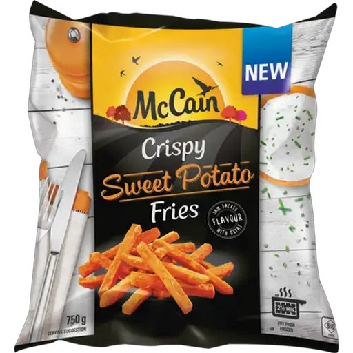 McCain Frozen Crispy Sweet Potato Fries 750g