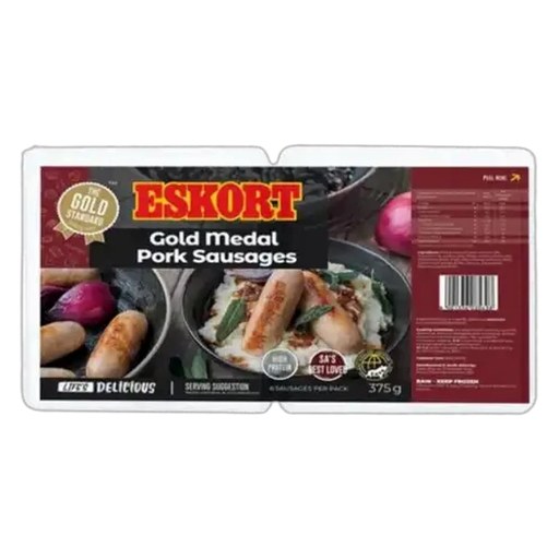 Eskort Frozen Gold Medal Pork Sausages 375g