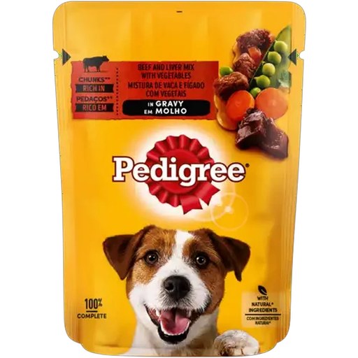 Pedigree Beef & Vegetable Dog Food Gravy Pouch 100g