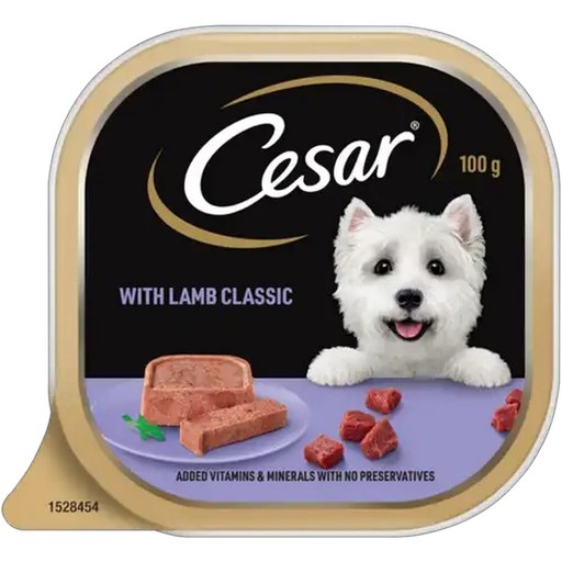 Cesar Classic Lamb Adult Wet Dog Food 100g