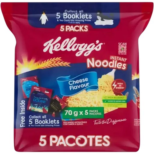 Kellogg's Cheese Flavour Instant Noodles 5 x 70g