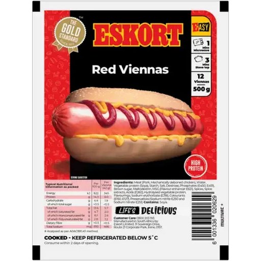 Eskort Red Viennas 500g