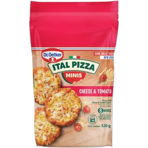 Dr. Oetker Ital Pizza Frozen Cheese & Tomato Pizza Minis 8 Pack