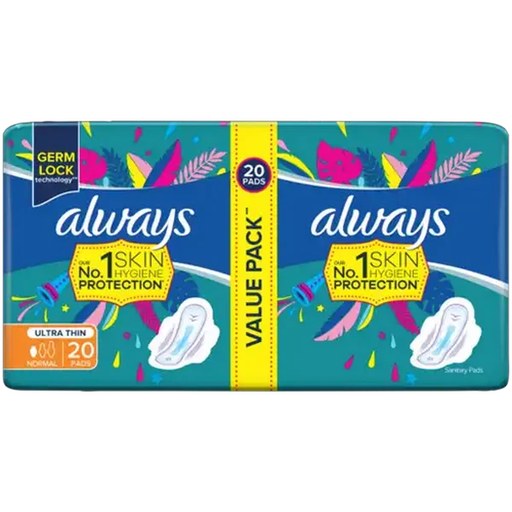 Always Normal Ultra Thin Sanitary Pads 20 Pack