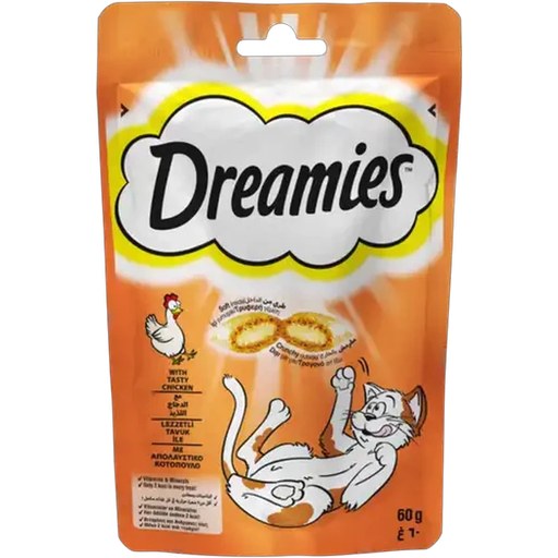 Dreamies Dry Cat Treats with Tasty Chicken 60g