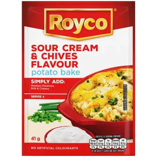 Royco Sour Cream & Chives Flavour Potato Bake 41g
