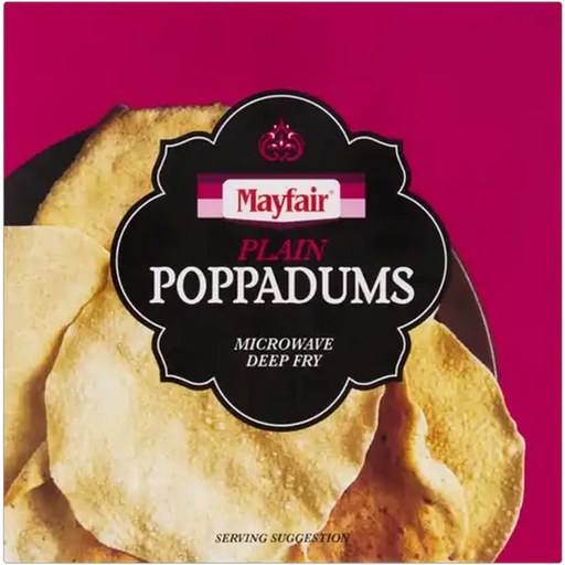 Mayfair Plain Poppadums 118g