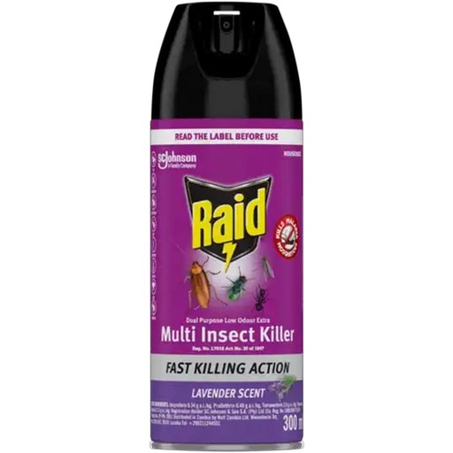 Raid Lavender Scent Multi Insect Killer 300ml