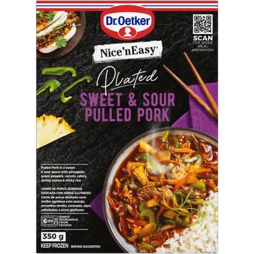 Dr. Oetker Nice 'n Easy Frozen Sweet & Sour Pulled Pork 350g