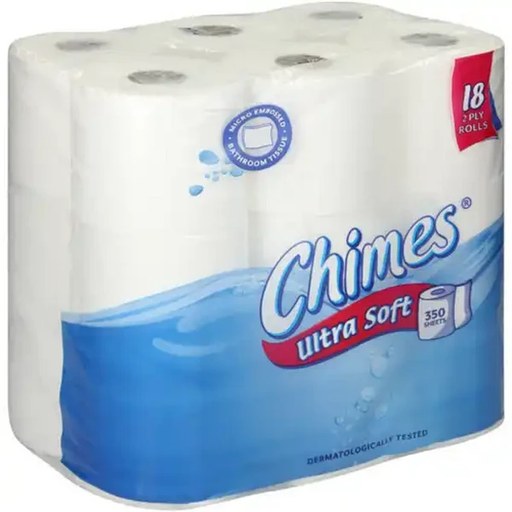 Chimes 2 Ply Bathroom Tissue Rolls 18 Pack
