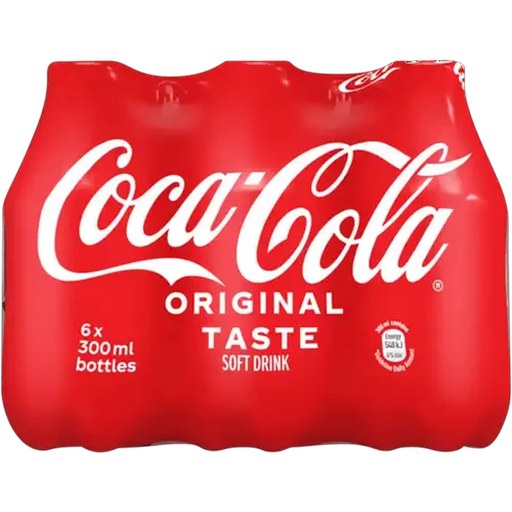 Coca-Cola Original Taste Soft Drink 6 x 300ml