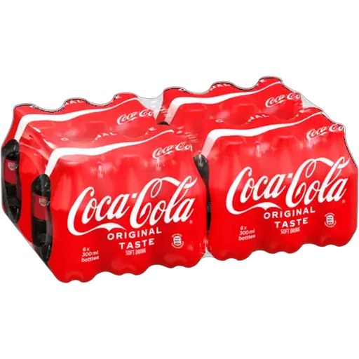 Coca-Cola Original Taste Soft Drink Bottles 4 x 6 Pack