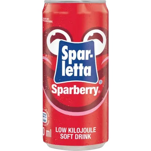 Sparletta Sparberry Flavoured Soft Drink Can 300ml