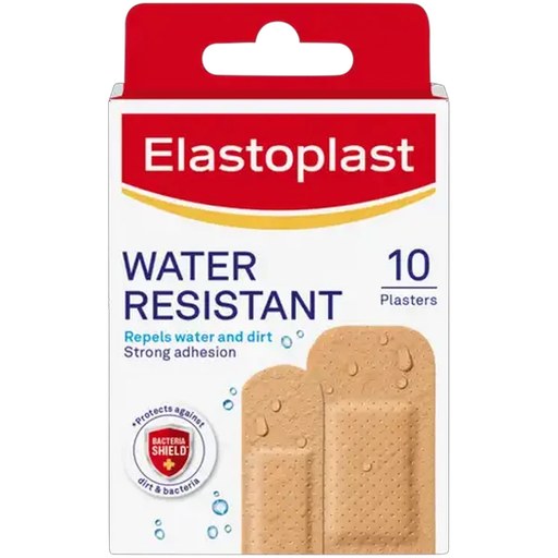 Elastoplast Assorted Water Resistant Plasters 10 Pack