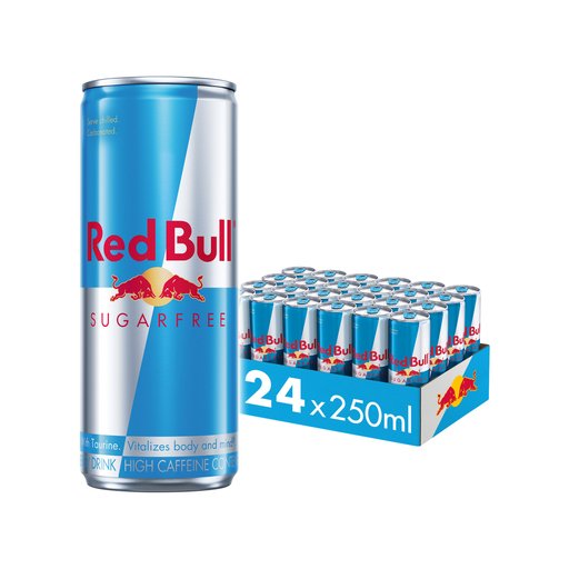 Red Bull Energy Drink Sugar Free 24 x 250ml