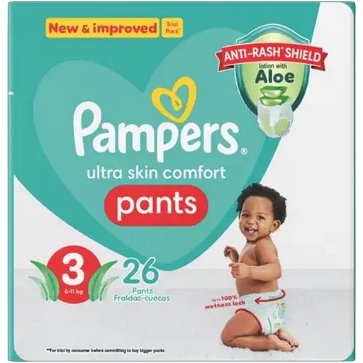 Pampers Pants Active Fit Size 3 6-11kg Diapers 26 Pack