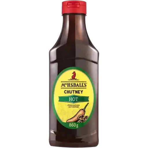 Mrs H.S. Ball’s Chutney Hot Chutney Bottle 860g