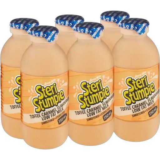 Steri Stumpie Toffee Caramel Flavoured Low Fat Milk 6 x 350ml