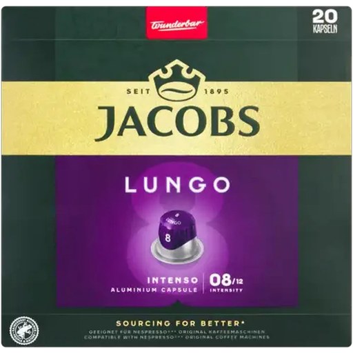 Jacobs Lungo Intenso Coffee Capsules 20 Pack